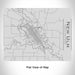 Rendered View of New Ulm Minnesota Map Engraving on 20oz Stainless Steel Insulated Bottle with Bamboo Top