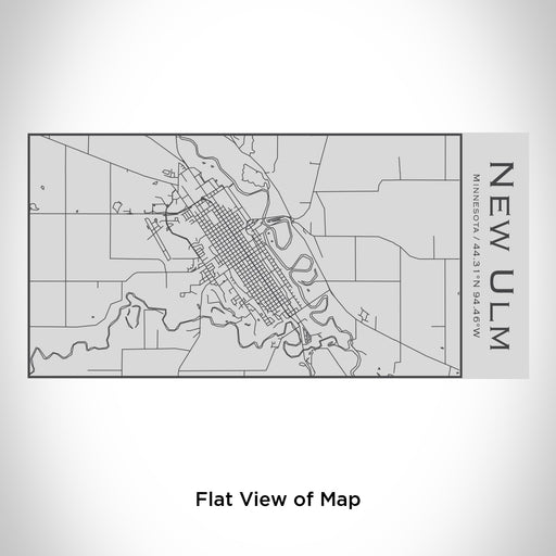 Rendered View of New Ulm Minnesota Map Engraving on 17oz Stainless Steel Insulated Cola Bottle