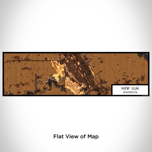 Flat View of Map Custom New Ulm Minnesota Map Enamel Mug in Ember