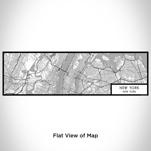 Flat View of Map Custom New York New York Map Enamel Mug in Classic