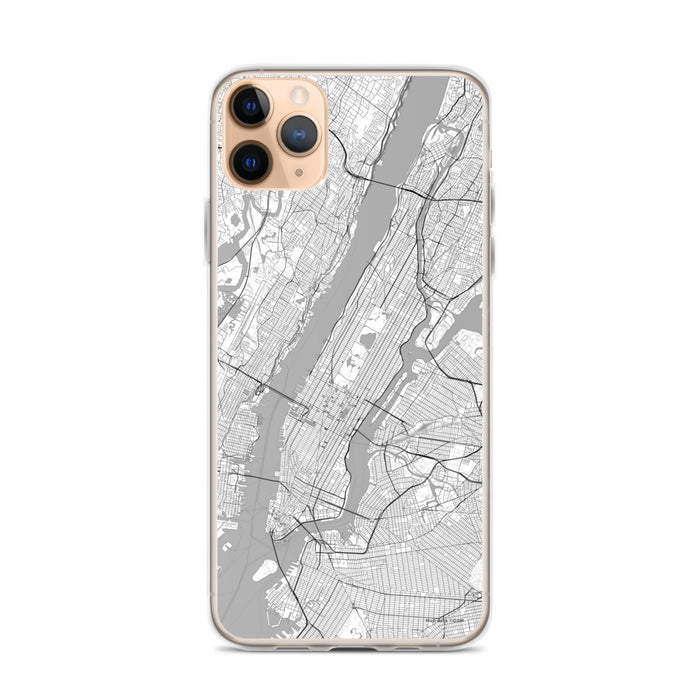 Custom New York New York Map Phone Case in Classic