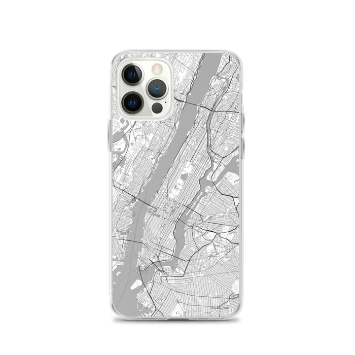 Custom New York New York Map iPhone 12 Pro Phone Case in Classic