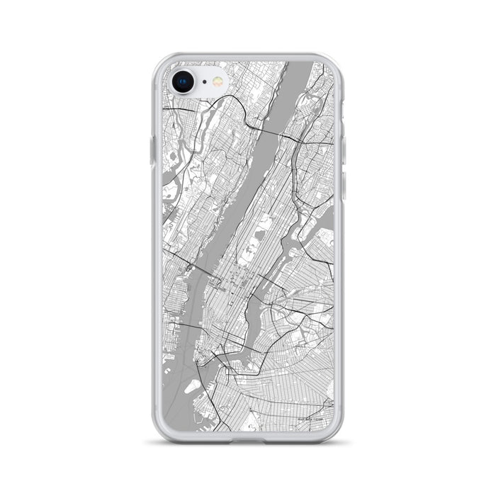 Custom New York New York Map iPhone SE Phone Case in Classic