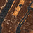 New York New York Map Print in Ember Style Zoomed In Close Up Showing Details