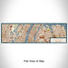 Flat View of Map Custom New York New York Map Enamel Mug in Woodblock