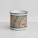 Front View Custom New York New York Map Enamel Mug in Woodblock