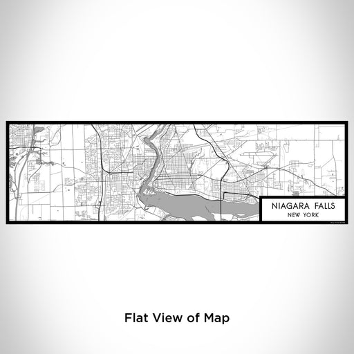 Flat View of Map Custom Niagara Falls New York Map Enamel Mug in Classic