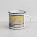 Right View Custom Niagara Falls New York Map Enamel Mug in Woodblock