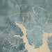 Niceville Florida Map Print in Afternoon Style Zoomed In Close Up Showing Details