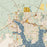 Niceville Florida Map Print in Woodblock Style Zoomed In Close Up Showing Details
