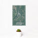 12x18 Nichols South Carolina Map Print Portrait Orientation in Afternoon Style With Small Cactus Plant in White Planter