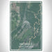 Nichols South Carolina Map Print Portrait Orientation in Afternoon Style With Shaded Background
