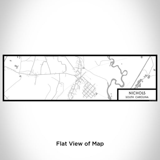 Flat View of Map Custom Nichols South Carolina Map Enamel Mug in Classic