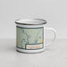 Right View Custom Nichols South Carolina Map Enamel Mug in Woodblock