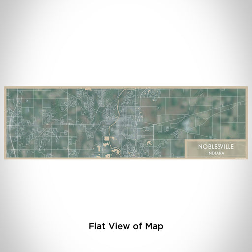 Flat View of Map Custom Noblesville Indiana Map Enamel Mug in Afternoon
