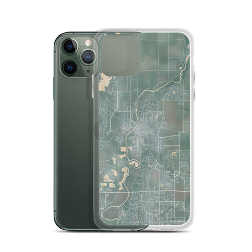 Custom Noblesville Indiana Map Phone Case in Afternoon