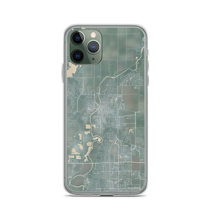 Custom iPhone 11 Pro Noblesville Indiana Map Phone Case in Afternoon