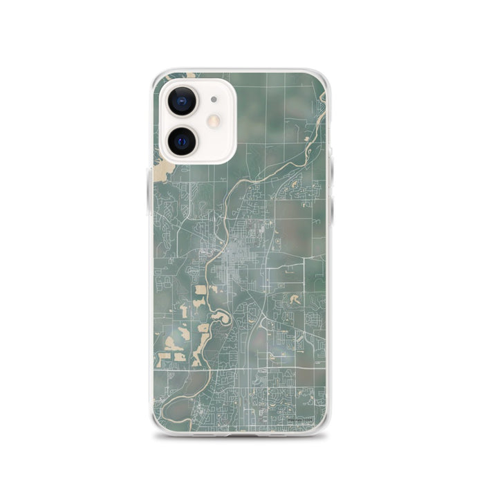Custom iPhone 12 Noblesville Indiana Map Phone Case in Afternoon