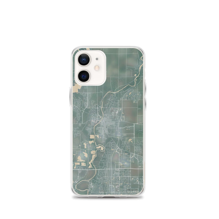Custom iPhone 12 mini Noblesville Indiana Map Phone Case in Afternoon