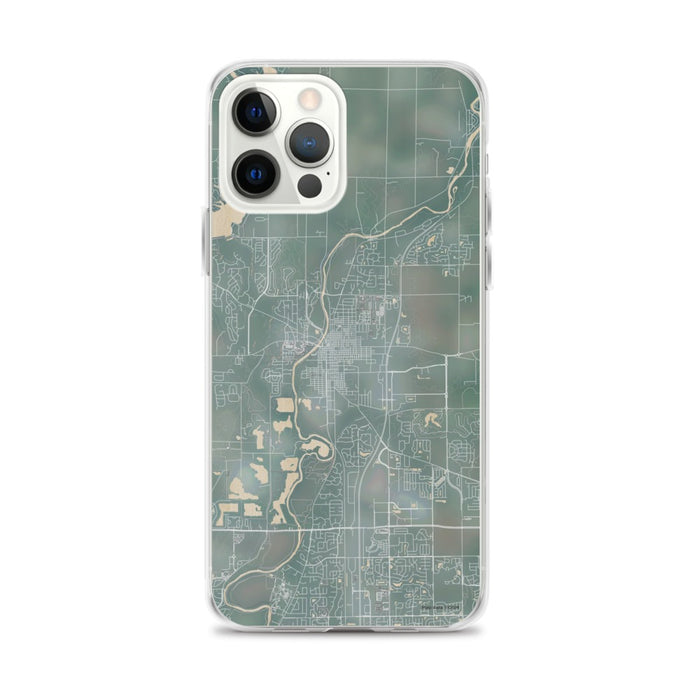Custom iPhone 12 Pro Max Noblesville Indiana Map Phone Case in Afternoon