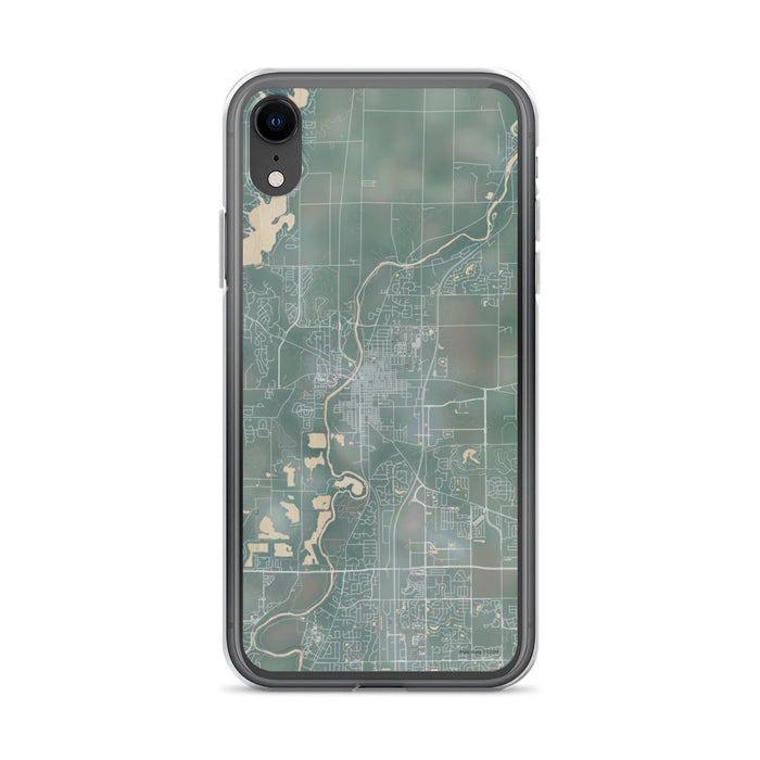 Custom iPhone XR Noblesville Indiana Map Phone Case in Afternoon