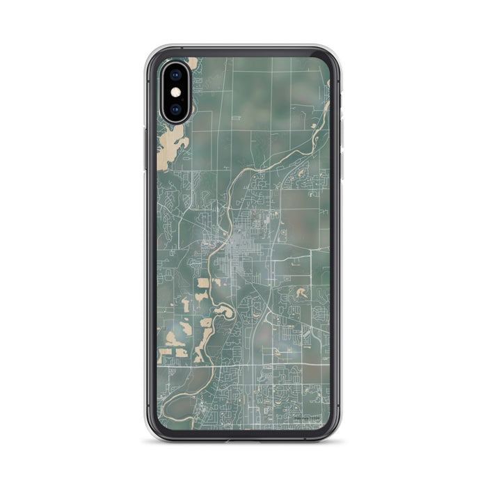 Custom iPhone XS Max Noblesville Indiana Map Phone Case in Afternoon