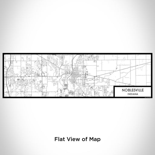 Flat View of Map Custom Noblesville Indiana Map Enamel Mug in Classic