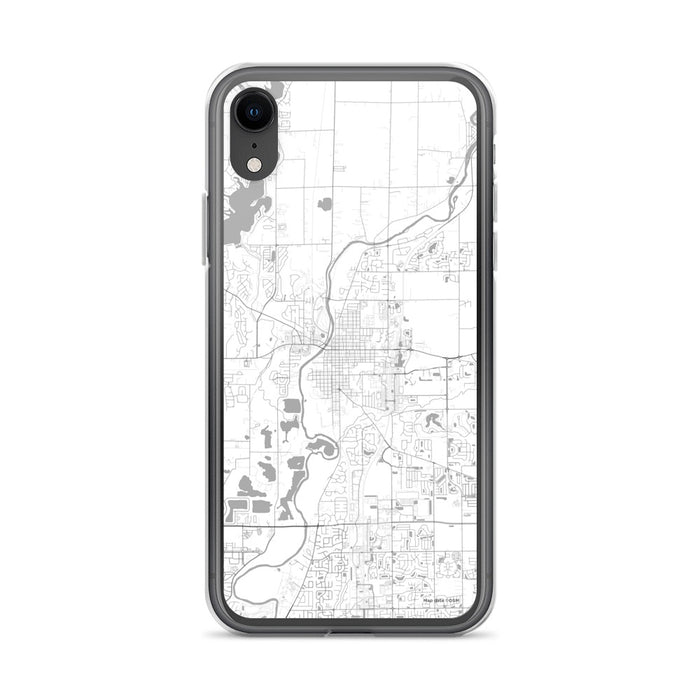 Custom iPhone XR Noblesville Indiana Map Phone Case in Classic