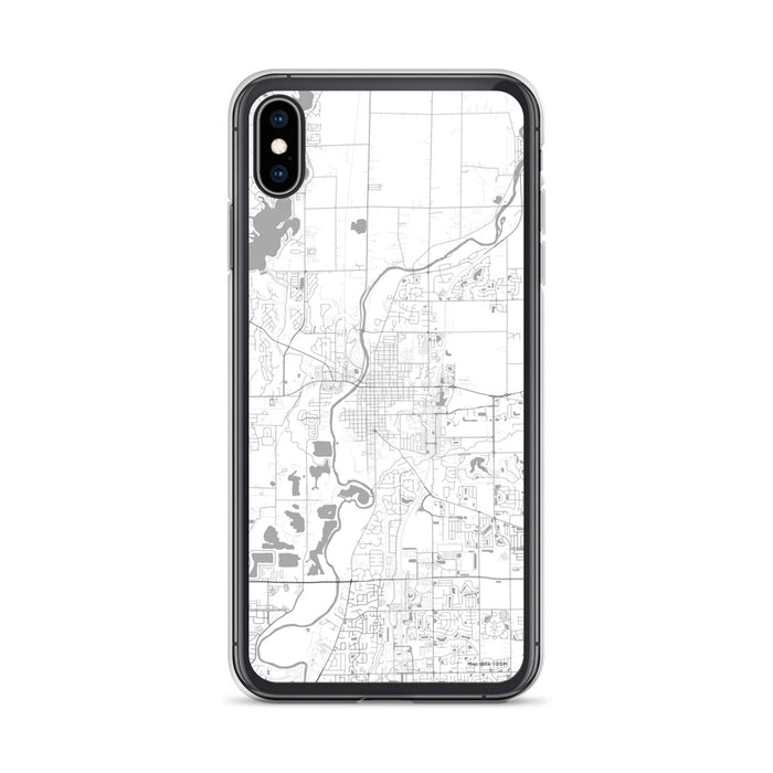 Custom iPhone XS Max Noblesville Indiana Map Phone Case in Classic