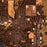 Noblesville Indiana Map Print in Ember Style Zoomed In Close Up Showing Details