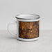 Left View Custom Noblesville Indiana Map Enamel Mug in Ember