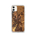Custom iPhone 11 Noblesville Indiana Map Phone Case in Ember