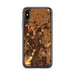 Custom iPhone X/XS Noblesville Indiana Map Phone Case in Ember