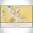 Noblesville Indiana Map Print Landscape Orientation in Woodblock Style With Shaded Background