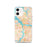 Custom Norfolk Virginia Map iPhone 12 Phone Case in Watercolor