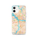Custom Norfolk Virginia Map iPhone 12 Phone Case in Watercolor