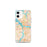 Custom Norfolk Virginia Map iPhone 12 mini Phone Case in Watercolor