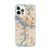 Custom Norfolk Virginia Map iPhone 12 Pro Max Phone Case in Woodblock