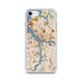 Custom Norfolk Virginia Map iPhone SE Phone Case in Woodblock