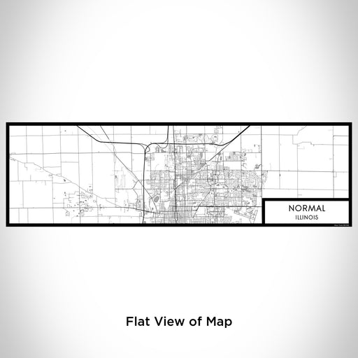 Flat View of Map Custom Normal Illinois Map Enamel Mug in Classic