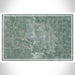 Norman Oklahoma Map Print Landscape Orientation in Afternoon Style With Shaded Background