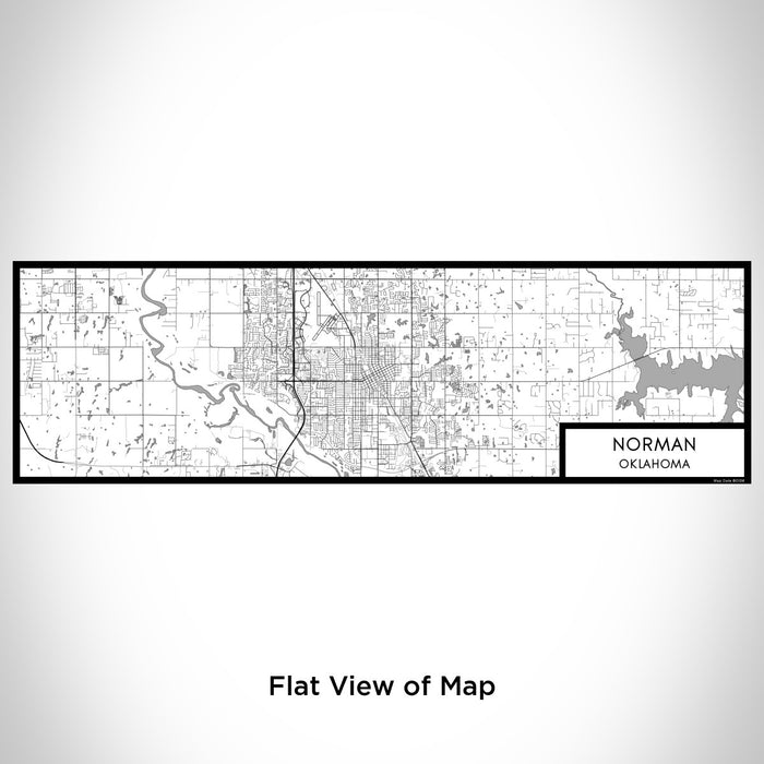 Flat View of Map Custom Norman Oklahoma Map Enamel Mug in Classic