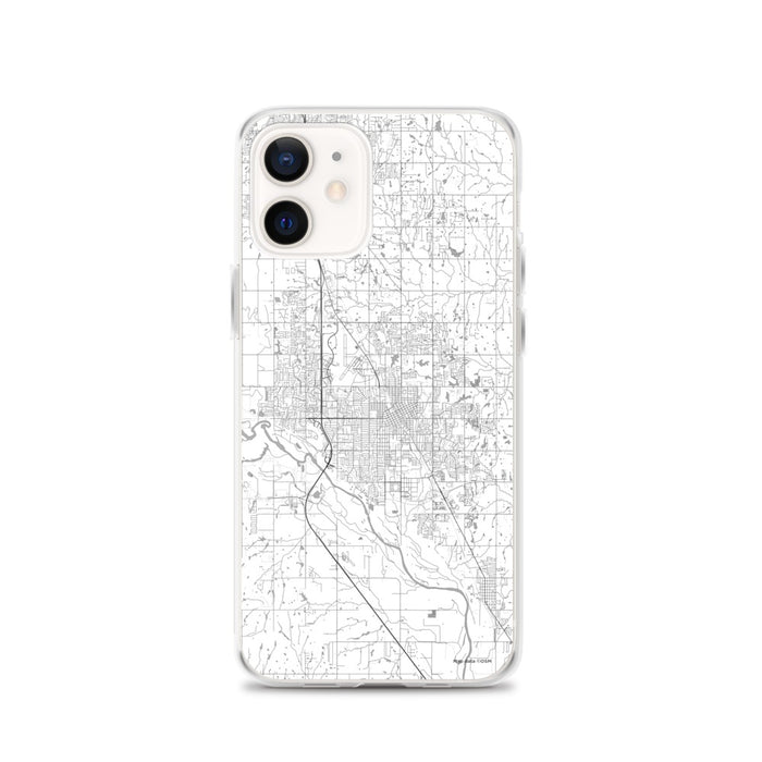 Custom Norman Oklahoma Map iPhone 12 Phone Case in Classic