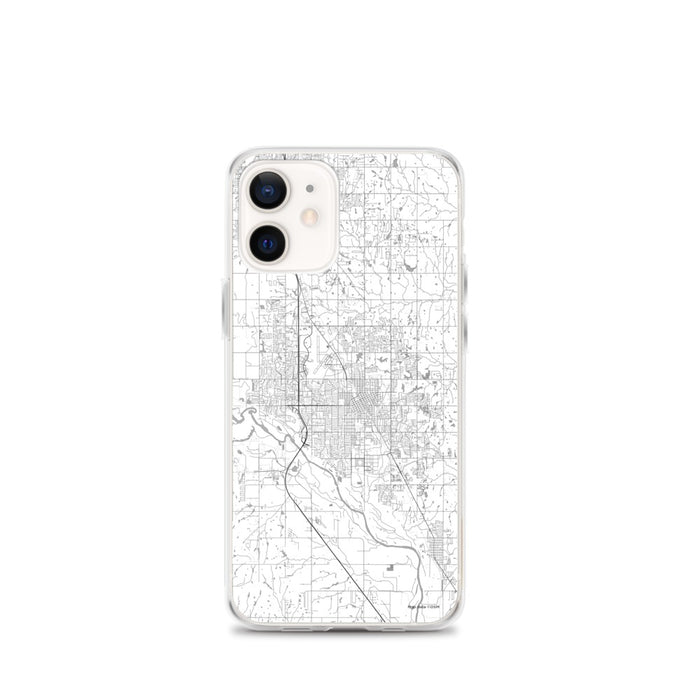 Custom Norman Oklahoma Map iPhone 12 mini Phone Case in Classic