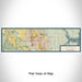 Flat View of Map Custom Norman Oklahoma Map Enamel Mug in Woodblock