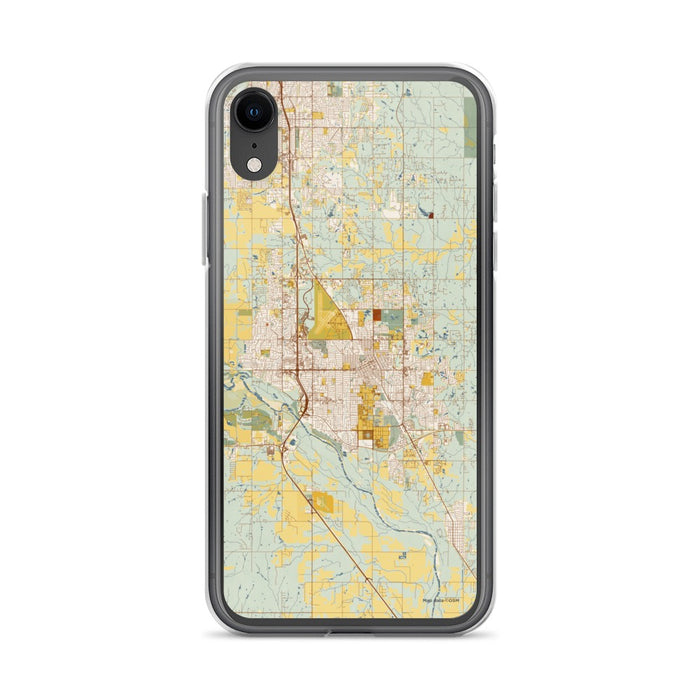 Custom Norman Oklahoma Map Phone Case in Woodblock