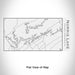 Rendered View of Norris Lake Tennessee Map Engraving on 17oz Stainless Steel Insulated Cola Bottle in White