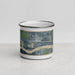 Front View Custom North Bend Nebraska Map Enamel Mug in Afternoon