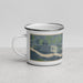 Left View Custom North Bend Nebraska Map Enamel Mug in Afternoon