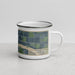 Right View Custom North Bend Nebraska Map Enamel Mug in Afternoon